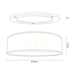 Lampa de tavan Mercedes, stejar uleiat, abajur maro-negru-auriu, 4xE27, Ø58 cm 3 Lampa de tavan Mercedes, stejar uleiat, abajur maro-negru-auriu, 4xE27, Ø58 cm small 3