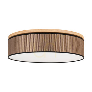 Lampa de tavan Mercedes, stejar uleiat, abajur maro-negru-auriu, 4xE27, Ø58 cm 0 Lampa de tavan Mercedes, stejar uleiat, abajur maro-negru-auriu, 4xE27, Ø58 cm small 0