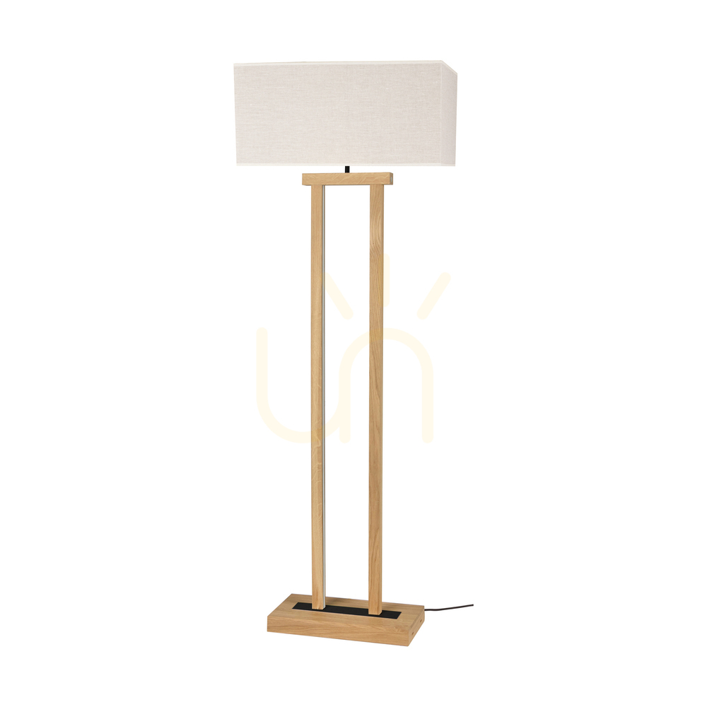 Verifica Lampa de podea Hakon, stejar uleiat/negru, abajur bej, 1xE27 + 2xLED 40 W, 56 cm Lampa de podea Hakon, stejar uleiat/negru, abajur bej, 1xE27 + 2xLED 40 W, 56 cm