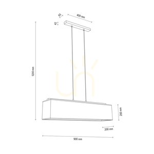 Lampa suspendată Hakon, stejar uleiat, abajur bej, 4xE27, 90 cm 1 Lampa suspendată Hakon, stejar uleiat, abajur bej, 4xE27, 90 cm small 1