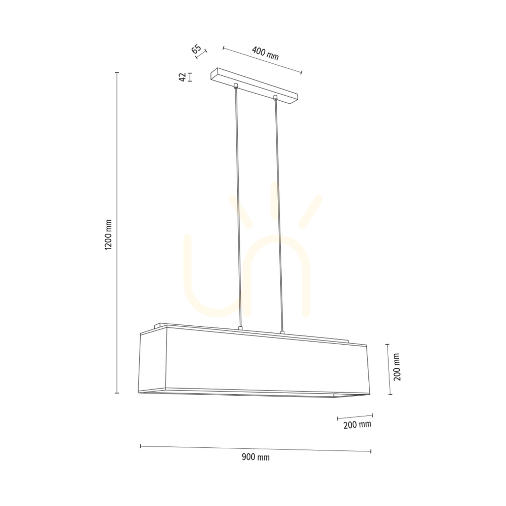 Vedere Lampa suspendată Hakon, stejar uleiat, abajur bej, 4xE27, 90 cm Lampa suspendată Hakon, stejar uleiat, abajur bej, 4xE27, 90 cm