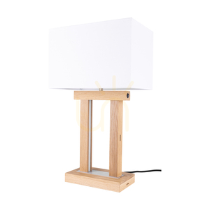 Lampa de masă Hakon, stejar uleiat/nichel mat, abajur alb, 1xE27 + 2xLED 40 W, 35 cm 0 Lampa de masă Hakon, stejar uleiat/nichel mat, abajur alb, 1xE27 + 2xLED 40 W, 35 cm small 0