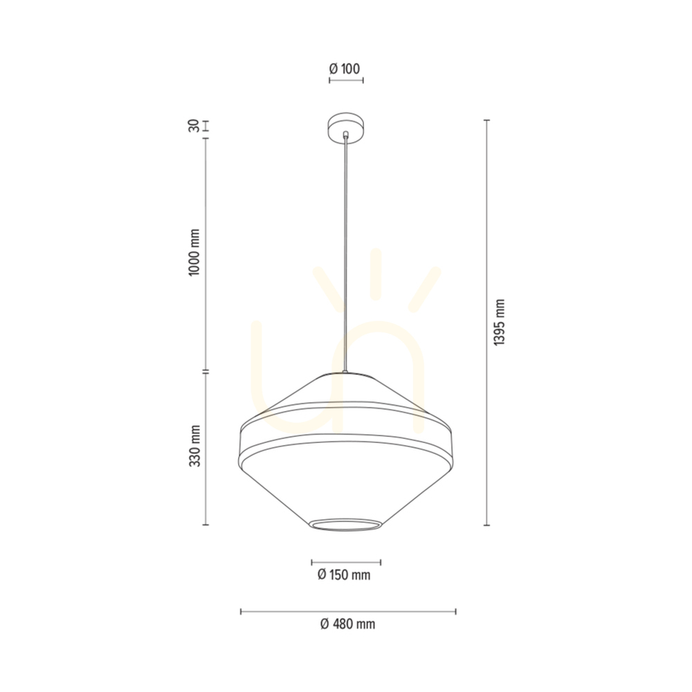 Afişa Lampa suspendată Amigo, stejar uleiat, abajur bej, 1xE27, Ø48 cm Lampa suspendată Amigo, stejar uleiat, abajur bej, 1xE27, Ø48 cm
