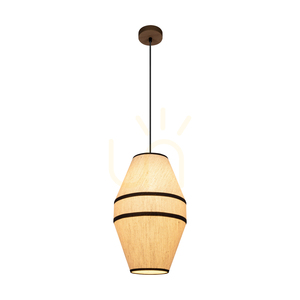 Lampa suspendată Amigo, stejar uleiat, abajur bej, 1xE27, Ø30 cm 1 Lampa suspendată Amigo, stejar uleiat, abajur bej, 1xE27, Ø30 cm small 1