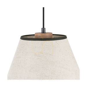 Lampa suspendată Amigo, stejar uleiat, abajur bej, 1xE27, Ø30 cm 2 Lampa suspendată Amigo, stejar uleiat, abajur bej, 1xE27, Ø30 cm small 2