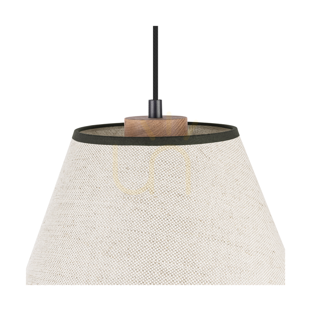 previzualizare Lampa suspendată Amigo, stejar uleiat, abajur bej, 1xE27, Ø30 cm Lampa suspendată Amigo, stejar uleiat, abajur bej, 1xE27, Ø30 cm