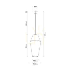 Lampa suspendată Amigo, stejar uleiat, abajur bej, 1xE27, Ø30 cm 4 Lampa suspendată Amigo, stejar uleiat, abajur bej, 1xE27, Ø30 cm small 4