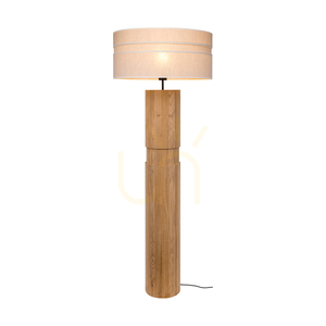 Lampa de podea Palo, stejar uleiat/negru, abajur bej, 1xE27, Ø58 cm 1 Lampa de podea Palo, stejar uleiat/negru, abajur bej, 1xE27, Ø58 cm small 1