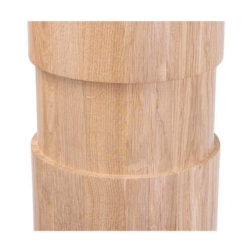 Verifica Lampă de podea Brinova Palo, stejar uleiat, detalii negre, abajur bej, 1×E27, Ø58 cm