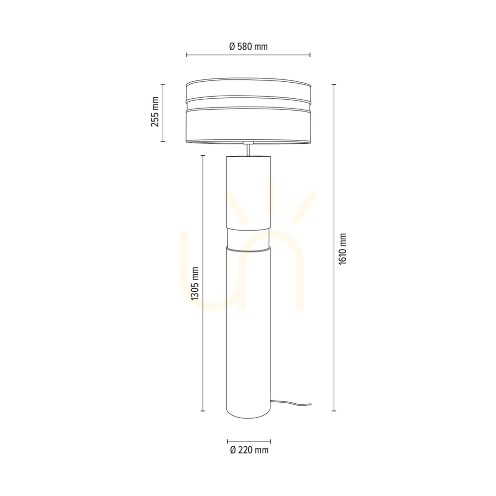 Spectacol Lampa de podea Palo, stejar uleiat/negru, abajur bej, 1xE27, Ø58 cm Lampa de podea Palo, stejar uleiat/negru, abajur bej, 1xE27, Ø58 cm
