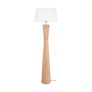 Lampa de podea Azalea, stejar uleiat/nichel mat, abajur alb, 1xE27, Ø50 cm 0 Lampa de podea Azalea, stejar uleiat/nichel mat, abajur alb, 1xE27, Ø50 cm small 0
