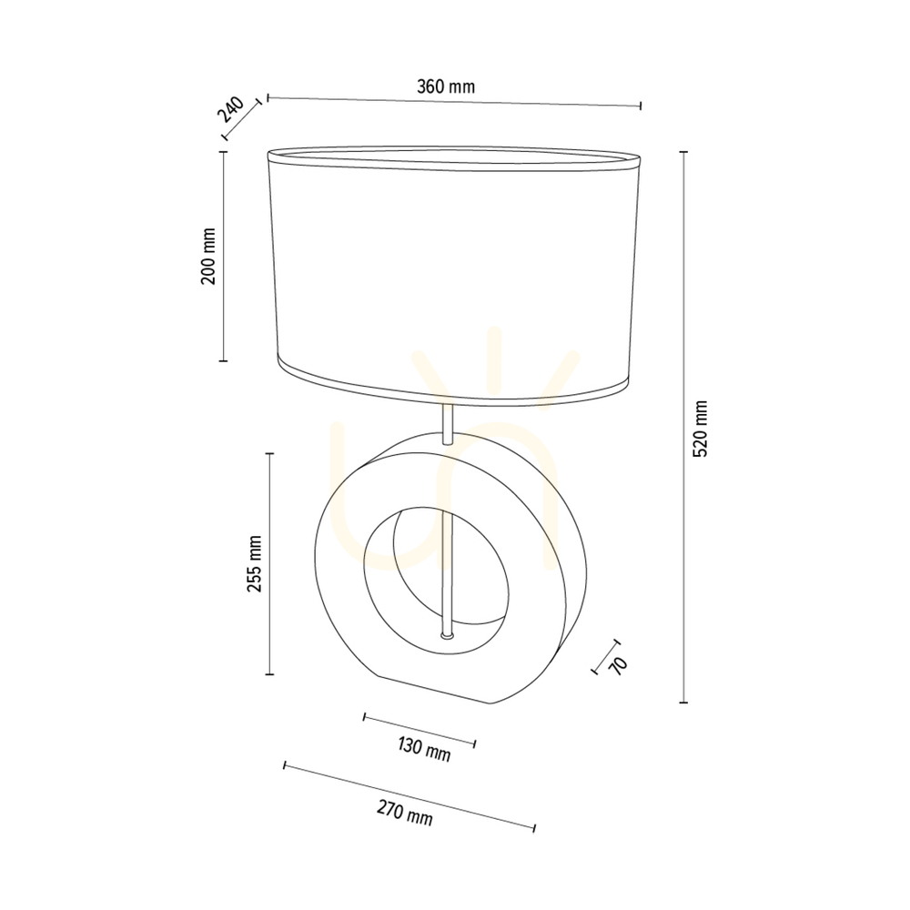 previzualizare Lampa de masă Logan, stejar uleiat/nichel mat, abajur crem și argintiu, 1xE27, 36 cm Lampa de masă Logan, stejar uleiat/nichel mat, abajur crem și argintiu, 1xE27, 36 cm