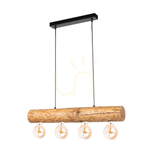 Lampă suspendată Core, maro/negru, 4xE27, 70 cm small 0