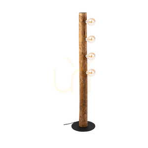 Lampa de podea Core, maro/negru, 4xE27, Ø30 cm 0 Lampa de podea Core, maro/negru, 4xE27, Ø30 cm small 0
