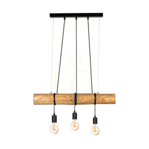 Lampa suspendată Hikari, maro/negru, 3xE27, 70 cm 0 Lampa suspendată Hikari, maro/negru, 3xE27, 70 cm small 0