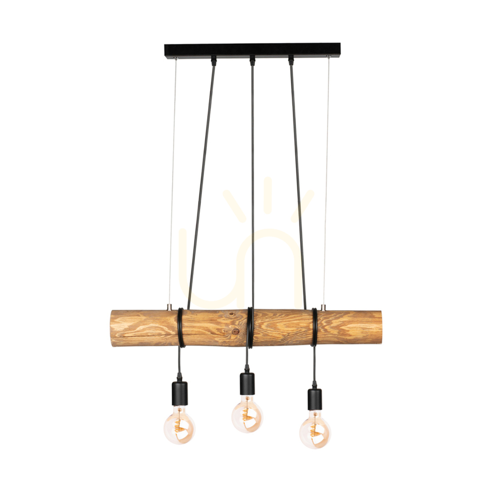 Verifica Lampa suspendată Hikari, maro/negru, 3xE27, 70 cm Lampa suspendată Hikari, maro/negru, 3xE27, 70 cm