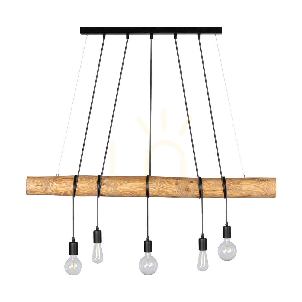 Verifica Lampa suspendată Hikari, maro/negru, 5xE27, 115 cm Lampa suspendată Hikari, maro/negru, 5xE27, 115 cm