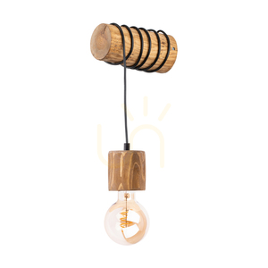 Aplică de perete Skog, maro, 1xE27, 20 cm 0 Aplică de perete Skog, maro, 1xE27, 20 cm small 0