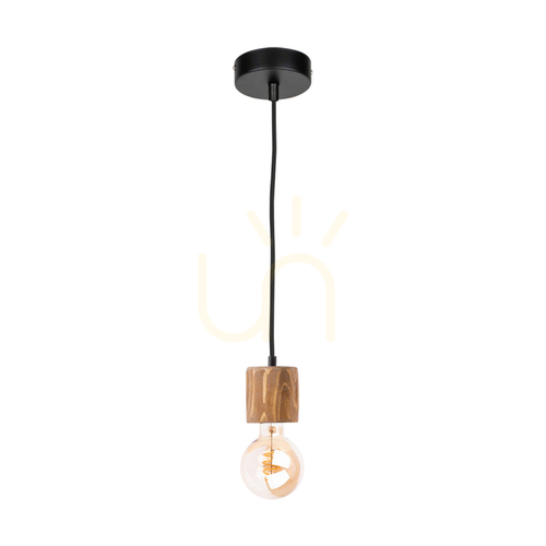 Verifica Lampa suspendată Skog, maro/negru, 1xE27, Ø10 cm
