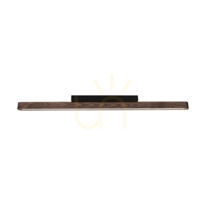 Lampa de tavan Forestier, nuc/negru, 1xLED, 17 W, 90 cm small 0