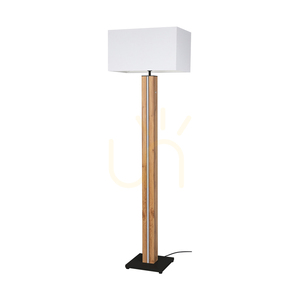 Lampa de podea Flamo, stejar/negru, abajur alb, 1xE27 + 1x16 W LED, 45 cm 0 Lampa de podea Flamo, stejar/negru, abajur alb, 1xE27 + 1x16 W LED, 45 cm small 0