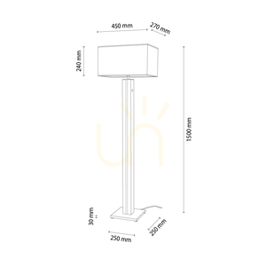 Lampa de podea Flamo, stejar/gri, abajur alb, 1xE27 + 1xLED 16 W, 45 cm 1 Lampa de podea Flamo, stejar/gri, abajur alb, 1xE27 + 1xLED 16 W, 45 cm small 1