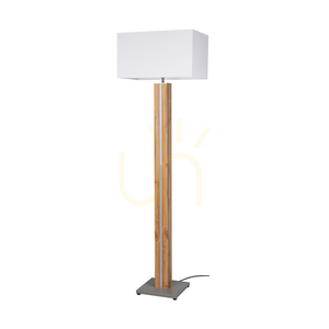 Lampa de podea Flamo, stejar/gri, abajur alb, 1xE27 + 1xLED 16 W, 45 cm 0 Lampa de podea Flamo, stejar/gri, abajur alb, 1xE27 + 1xLED 16 W, 45 cm small 0