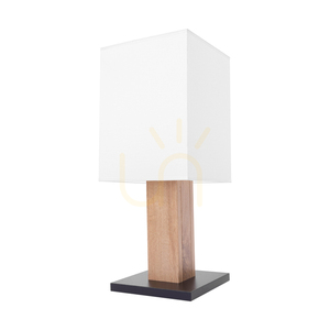 Lampa de masă Nomma, stejar/negru, abajur alb, 1xE27, 22 cm 0 Lampa de masă Nomma, stejar/negru, abajur alb, 1xE27, 22 cm small 0