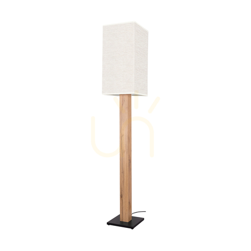 Verifica Lampa de podea Nomma, stejar/negru, abajur bej, 1xE27, 30 cm