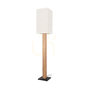 Lampa de podea Nomma, stejar/negru, abajur bej, 1xE27, 30 cm 0 Lampa de podea Nomma, stejar/negru, abajur bej, 1xE27, 30 cm small 0