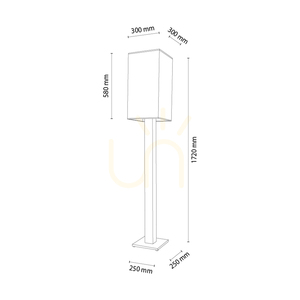 Lampa de podea Nomma, stejar/negru, abajur negru, 1xE27, 30 cm small 1
