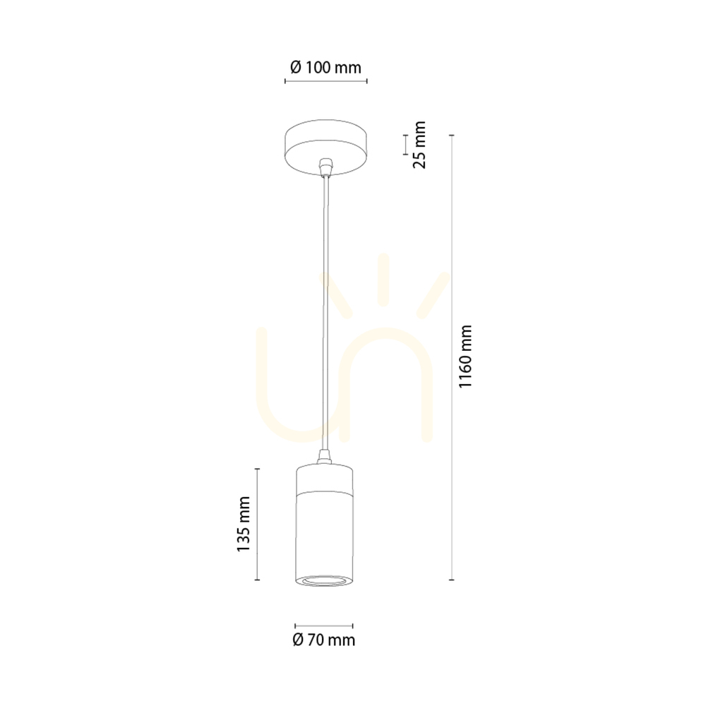 Vedere Lampa suspendată Artemis, stejar uleiat/negru, 1xGU10, 6 W, Ø10 cm Lampa suspendată Artemis, stejar uleiat/negru, 1xGU10, 6 W, Ø10 cm