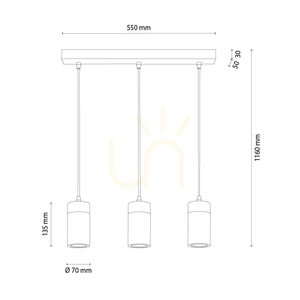 Lampa suspendată Artemis, stejar uleiat/negru, 3xGU10, 6 W, 55 cm 1 Lampa suspendată Artemis, stejar uleiat/negru, 3xGU10, 6 W, 55 cm small 1