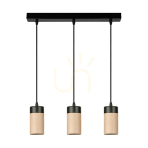 Lampa suspendată Artemis, stejar uleiat/negru, 3xGU10, 6 W, 55 cm 0 Lampa suspendată Artemis, stejar uleiat/negru, 3xGU10, 6 W, 55 cm small 0