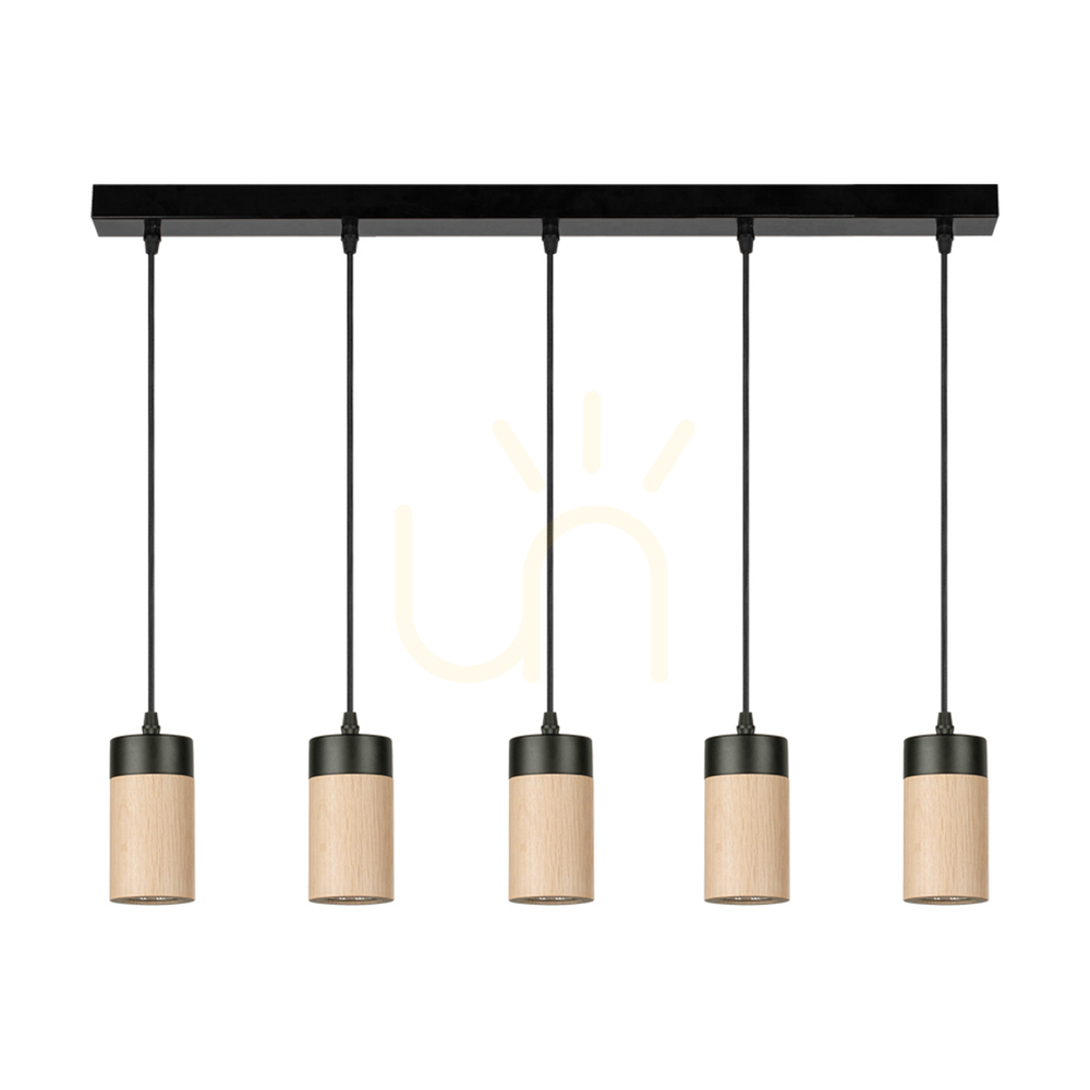Verifica Lampa suspendată Artemis, stejar uleiat/negru, 5xGU10, 6 W, 100 cm Lampa suspendată Artemis, stejar uleiat/negru, 5xGU10, 6 W, 100 cm