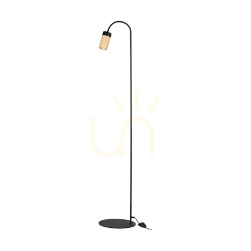 Verifica Lampa de podea Artemis, stejar uleiat/negru, 1xGU10, 6 W, 35 cm