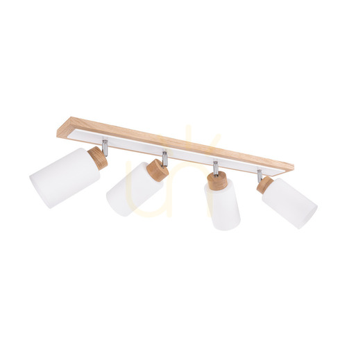 Verifica Lampa de tavan Bella, stejar uleiat/alb, 4xE27, 95 cm
