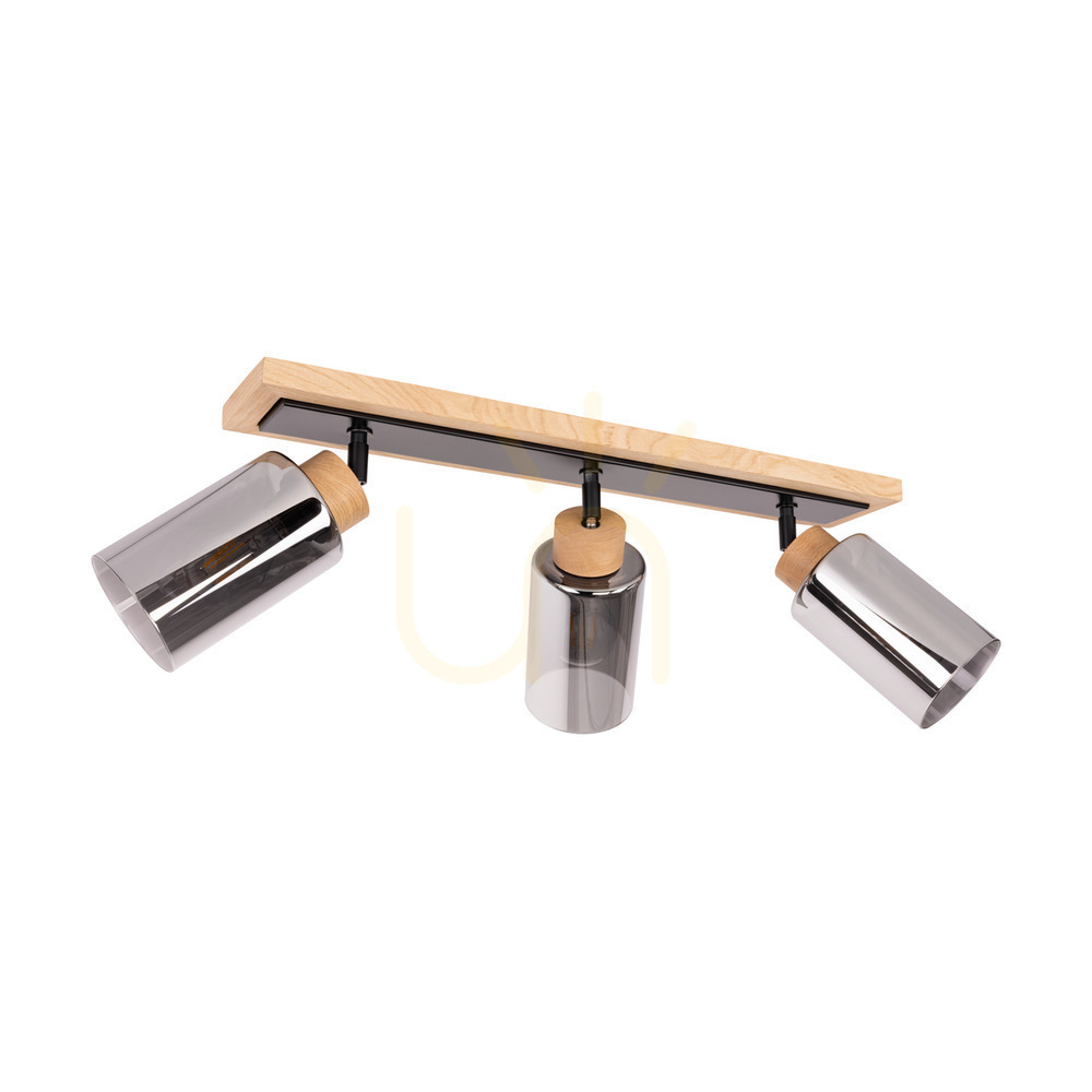 Verifica Lampa de tavan Bella, stejar uleiat/negru, 3xE27, 74 cm Lampa de tavan Bella, stejar uleiat/negru, 3xE27, 74 cm