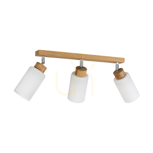 Lampa de tavan Selva, stejar uleiat, 3xE27, 52 cm small 0