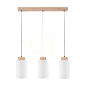 Lampa suspendată Selva, stejar tratat cu ulei, 3xE27, 52 cm small 0