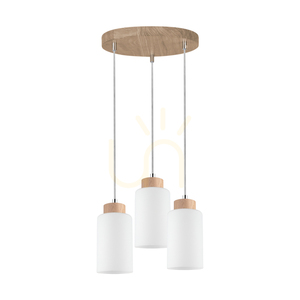 Lampa suspendată Selva, stejar uleiat, 3xE27, Ø30 cm 0 Lampa suspendată Selva, stejar uleiat, 3xE27, Ø30 cm small 0