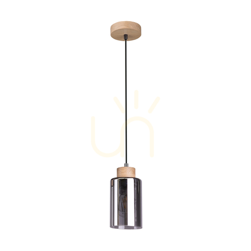 Verifica Lampa suspendată Selva, stejar uleiat, 1xE27, Ø10 cm