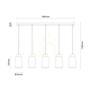 Lampă suspendată Selva, stejar uleiat, 5xE27, 100 cm 2 Lampă suspendată Selva, stejar uleiat, 5xE27, 100 cm small 2