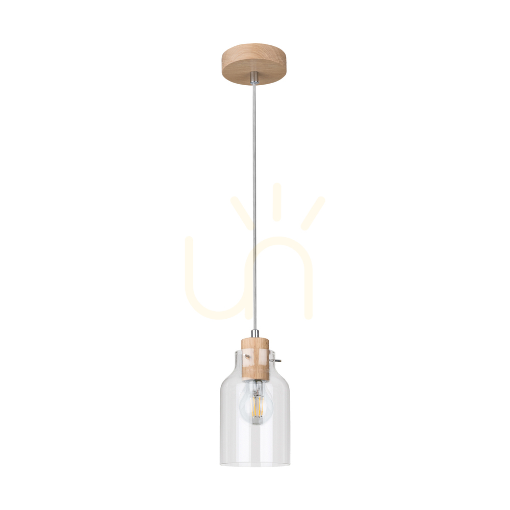 Verifica Lampa suspendată Allexa, stejar uleiat, 1xE27, Ø10 cm Lampa suspendată Allexa, stejar uleiat, 1xE27, Ø10 cm
