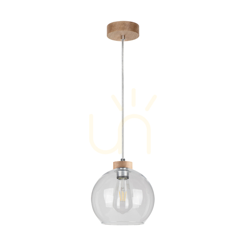 Verifica Lampa suspendată Fiorda, stejar tratat cu ulei, 1xE27, Ø20 cm