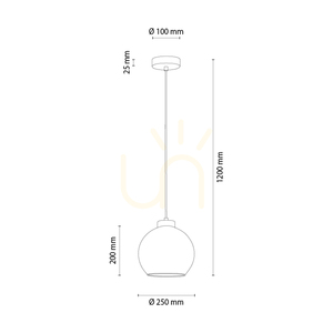 Lampa suspendată Fiorda, stejar uleiat, 1xE27, Ø25 cm 1 Lampa suspendată Fiorda, stejar uleiat, 1xE27, Ø25 cm small 1