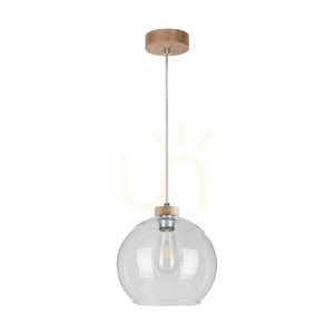 Lampa suspendată Fiorda, stejar uleiat, 1xE27, Ø25 cm 0 Lampa suspendată Fiorda, stejar uleiat, 1xE27, Ø25 cm small 0