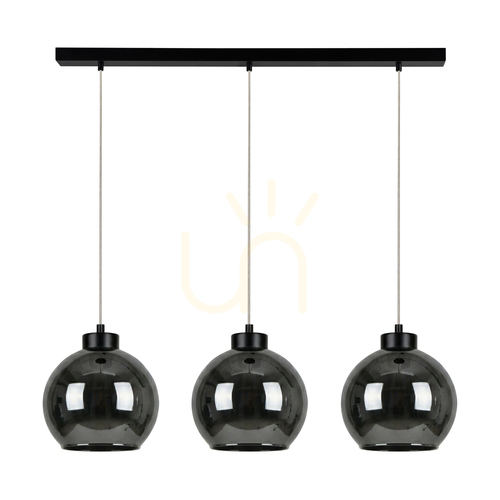 Verifica Lampă suspendată Cameo Black, 3xE27, 100 cm