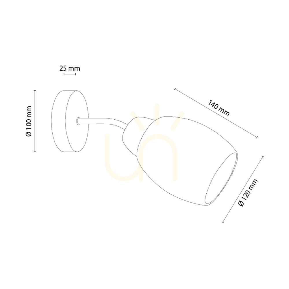 previzualizare Aplică de perete Skaja, stejar uleiat, 1xE27, 30 cm Aplică de perete Skaja, stejar uleiat, 1xE27, 30 cm