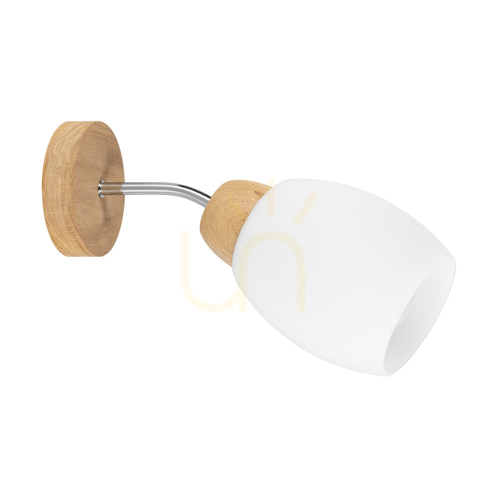 Verifica Aplică de perete Skaja, stejar uleiat, 1xE27, 30 cm Aplică de perete Skaja, stejar uleiat, 1xE27, 30 cm